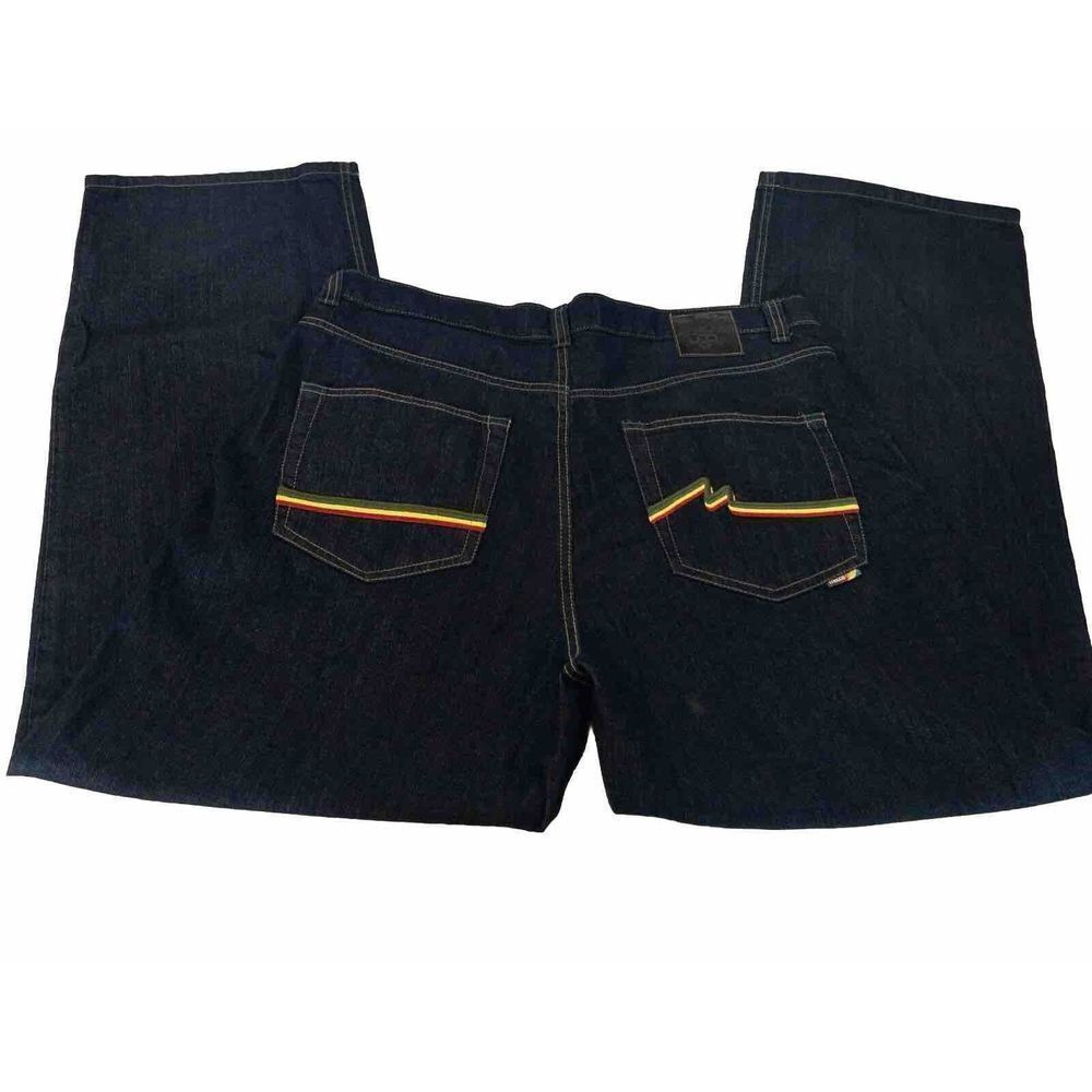 Vintage Mecca Baggy Wide Leg Jeans Y2K Mens‎ 42/34
